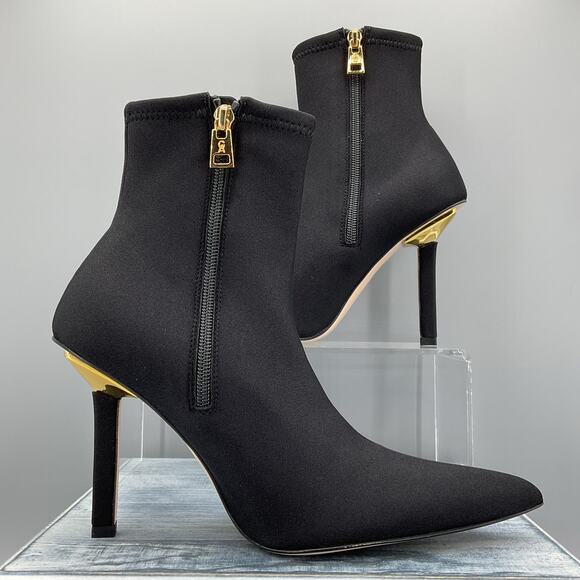 Good American Shoes - NEW Good American Women’s Ankle Shine Neoprene Booties Black Size 9.5